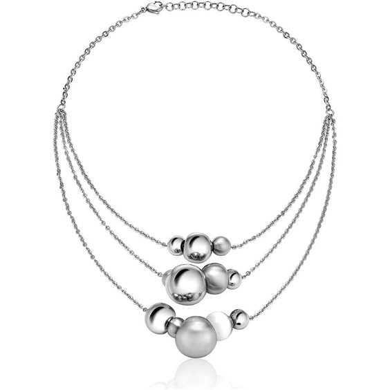 Oiritaly Necklace Woman Breil TJ0948 Chaos Steel